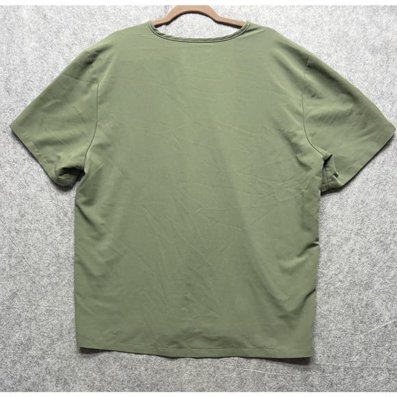 FIGS Leon Scrub Top Shirt Mens 2XL Green V Neck Technical Collection Pocket - Picture 10 of 12